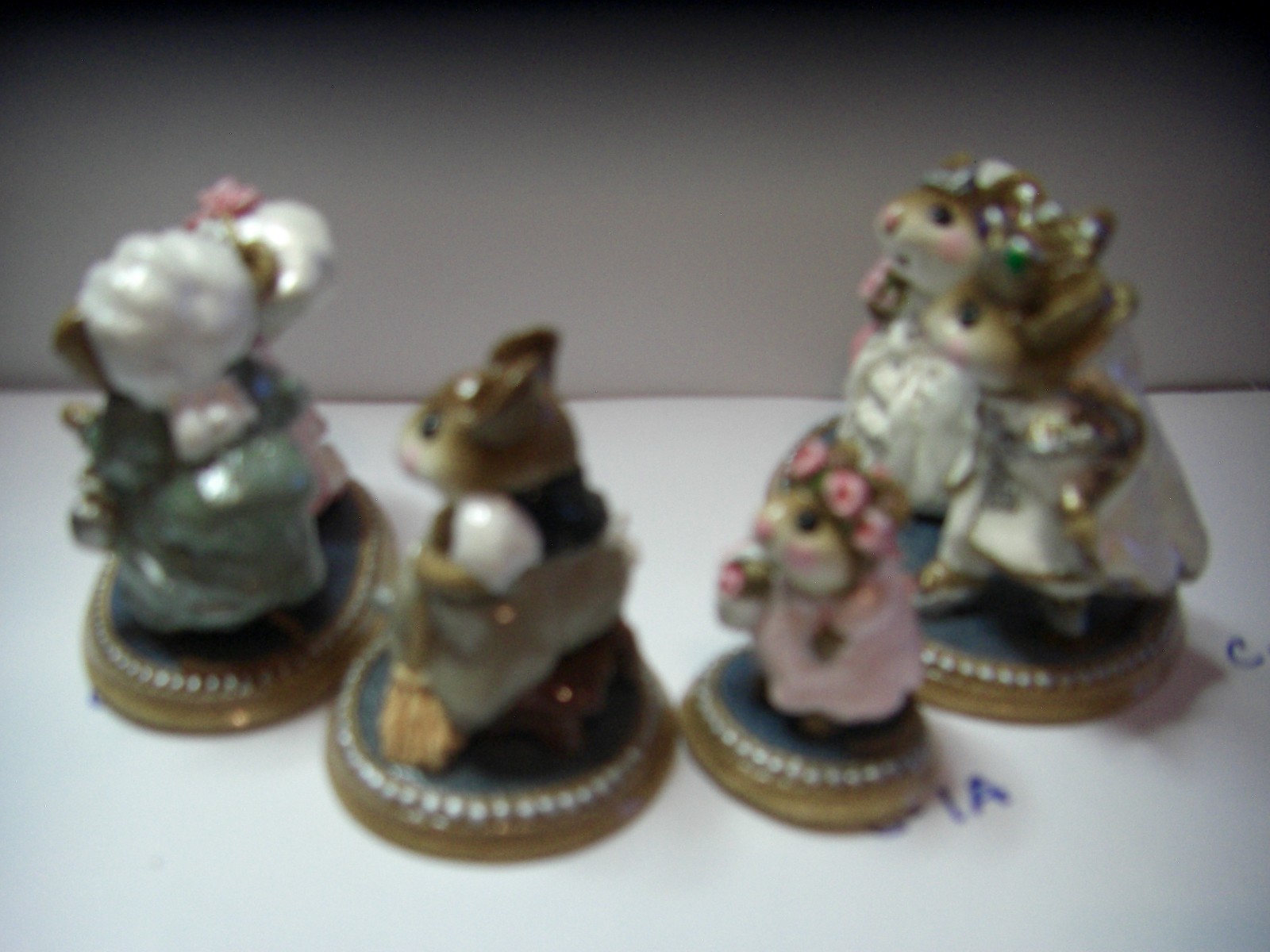 1988 Wee Forest Folk Mouse Cinderella Wedding Mice Lot C05 C02 C1A C6  Peterson