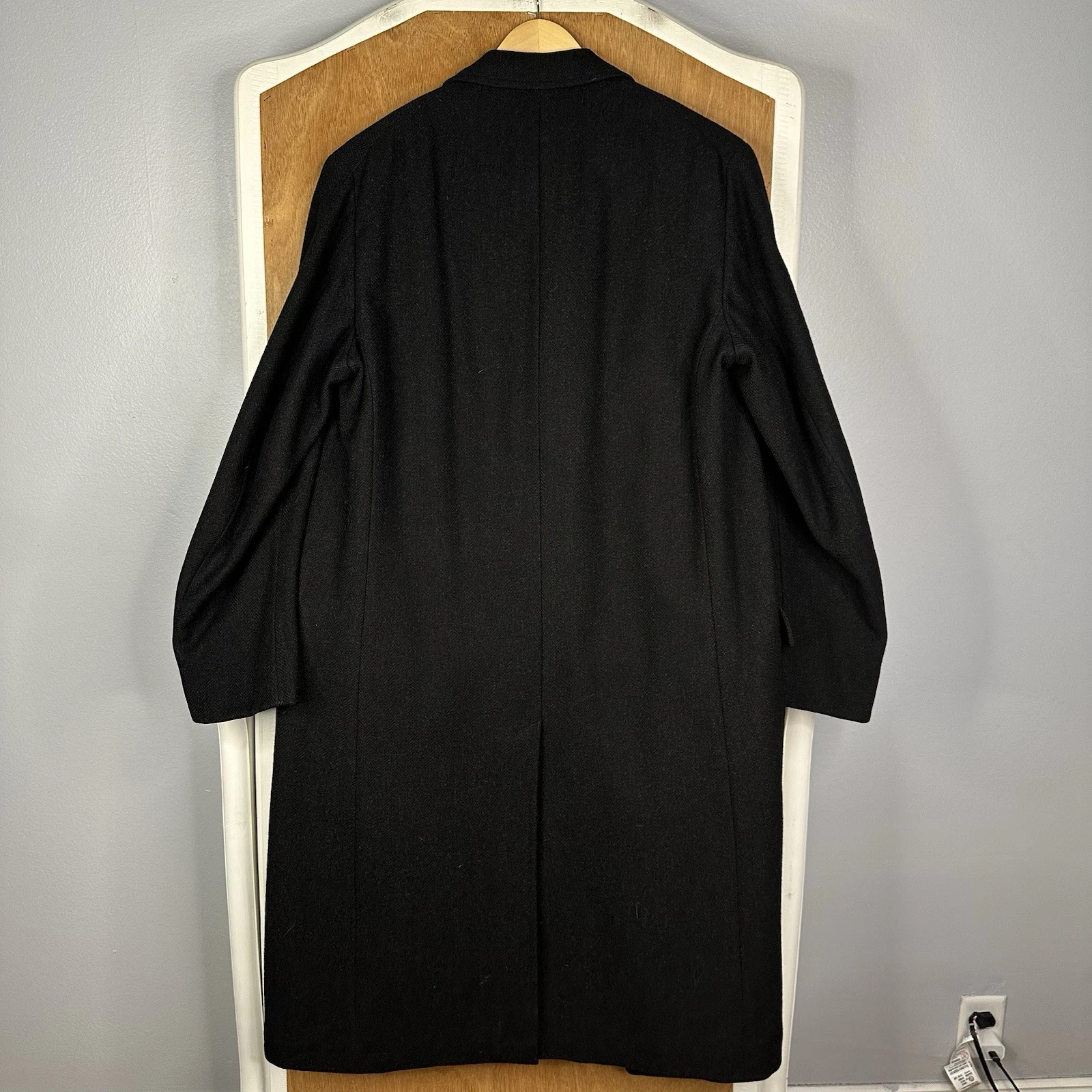 VTG Brooks Brothers Coat Mens 40 Long (Tagged 39) 1950s Overcoat Topcoat Wool - product detail image 8