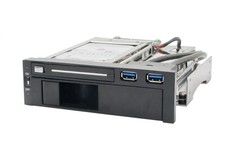 SY-MRA55006 5.25" Bay Tray Less Mobile Rack for 3.5" and 2.5" Sata III HDD wi...
