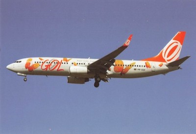 Postcard Airline GOL B737-8EH PR-GGE CC8.