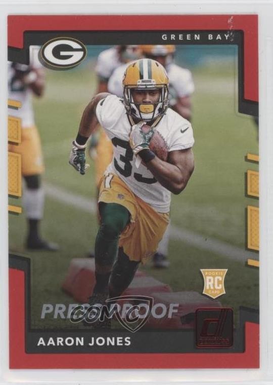 2017 Panini Donruss Rookies Press Proof Red Aaron Jones #385 14li