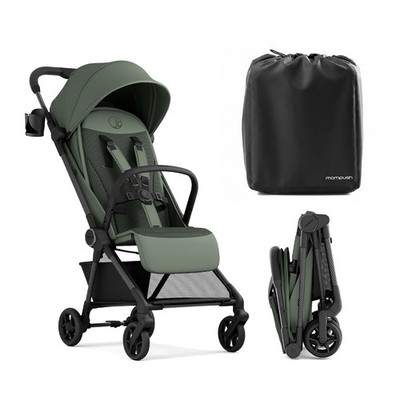 Mompush Nexis Carbon Fiber Ultra Lightweight Travel Stroller Carry-On Forest