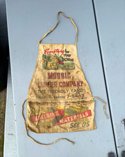 Vtg 50's Moosic Lumber Company Carpenter Nail Apron Scranton Wilkes-Barre Pa