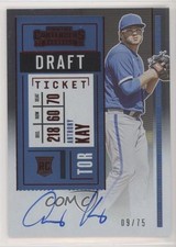 2020 Contenders Variation A Draft Ticket Red 9/75 Anthony Kay Rookie Auto RC 0v0