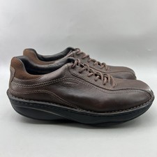 Scarpe da passeggio MBT Ajabu uomo taglia 8,5 pelle marrone antidolorifico comode sneakers