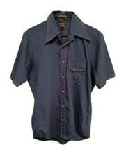 Vintage JC PENNEYS Towncraft Button-Down Shirt Size Medium Short Sleeve As-Is