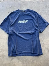 Vintage 90s Size 2X-Large ODM Rolling Hard Chicana Navy T-Shirt