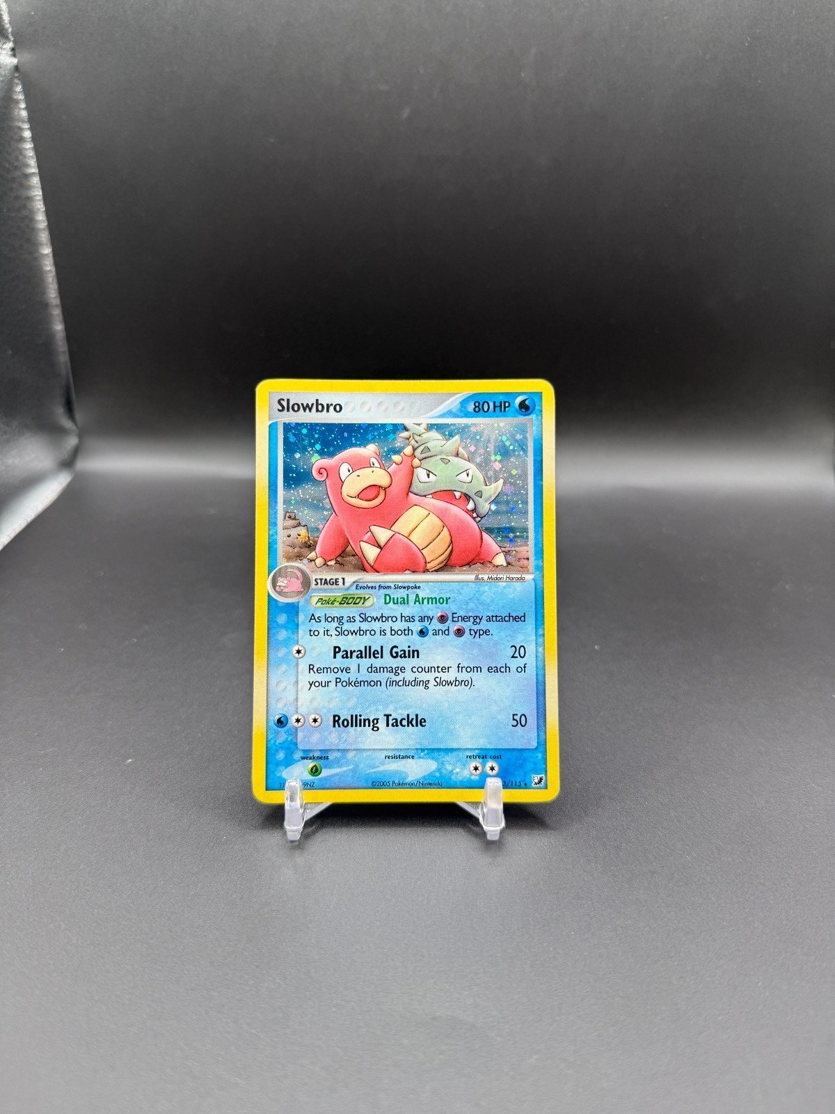 Pokemon Slowbro Holo Light HOLO BLEED - Unseen Forces - 13/115