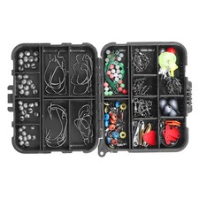 188Pcs Fishing Accessory Kit Portable Fishing Set Including Jig Hooks Sinker Wei