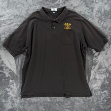 Vintage Pro Fit IBEW Local 613 Polo Shirt Mens 3XL Black Pocket USA Made Union