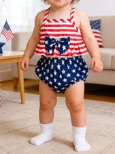 Children's Patriotic Star-Spangled Outfit Set