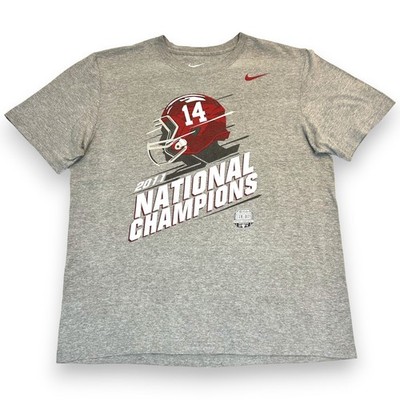 Alabama Crimson Tide Mens XL 2011 National Champions Nike Tee Roll Tide Bama