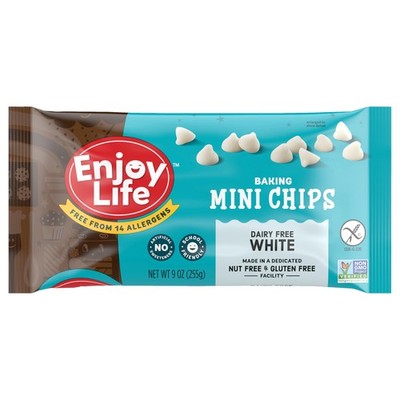 Enjoy Life Baking White Chocolate Mini Chips, 9oz Bag 9 oz (Pack of 1) 