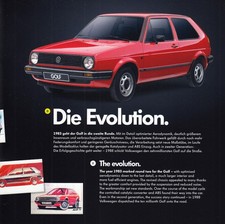 VW GOLF I II III IV V VI 1 2 3 4 5 6 40 Jahre History Anniversary Prospekt 59