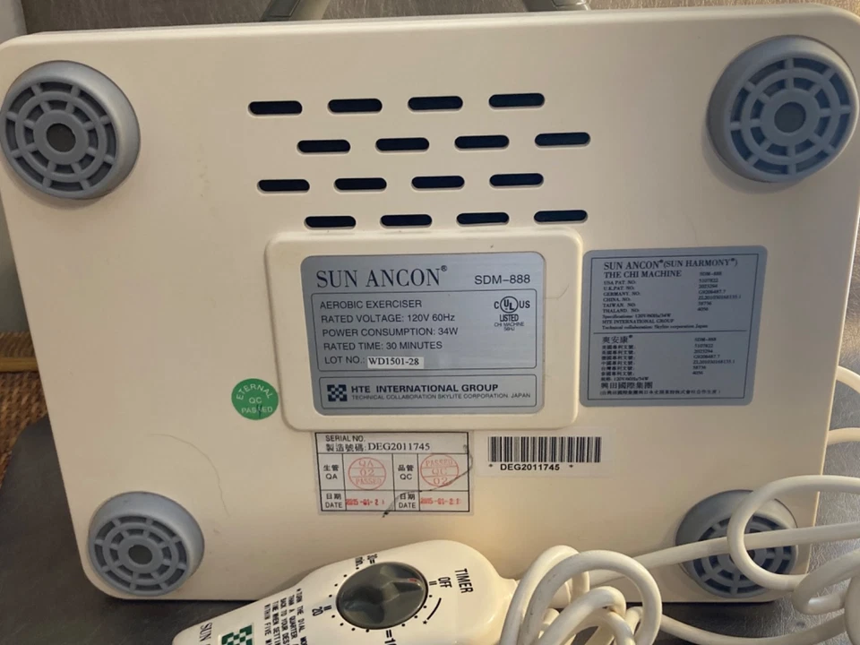 Sun Ancon Original Chi Machine Model SDM-888 - TESTED Works Well HTF - Image 3 of 4