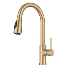 Kraus KPF-1626 Coda 1.8 GPM 1 Hole Kitchen Faucet - Brass