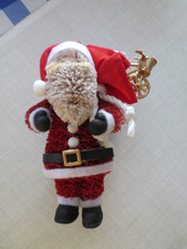 Pottery Barn Bottlebrush Santa Claus with Toys Ornament Christmas New with Tags