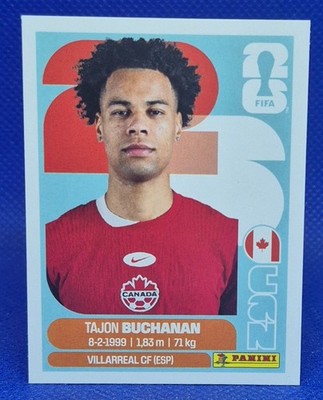 2026 Panini FIFA World Cup Sticker Tajon Buchanan #CAN 17 - Canada