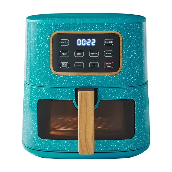 Air Fryer Teal Speckle 5.8 Quart
