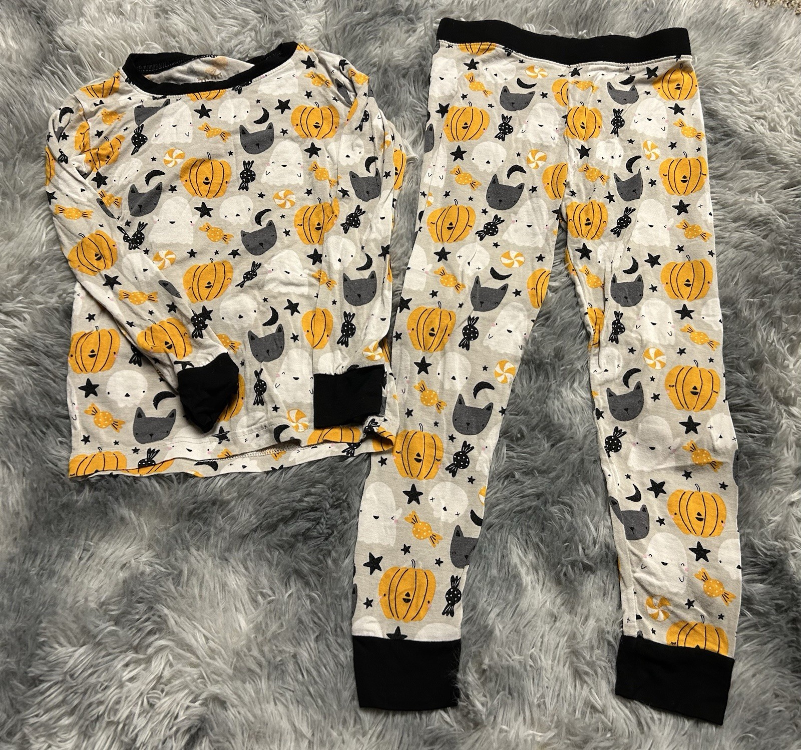 Little Sleepies 3T Toddler Girls Boys Unisex Halloween Print Long Sleeve Pajamas