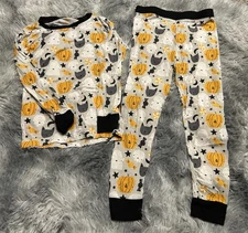 Little Sleepies 3T Toddler Girls Boys Unisex Halloween Print Long Sleeve Pajamas