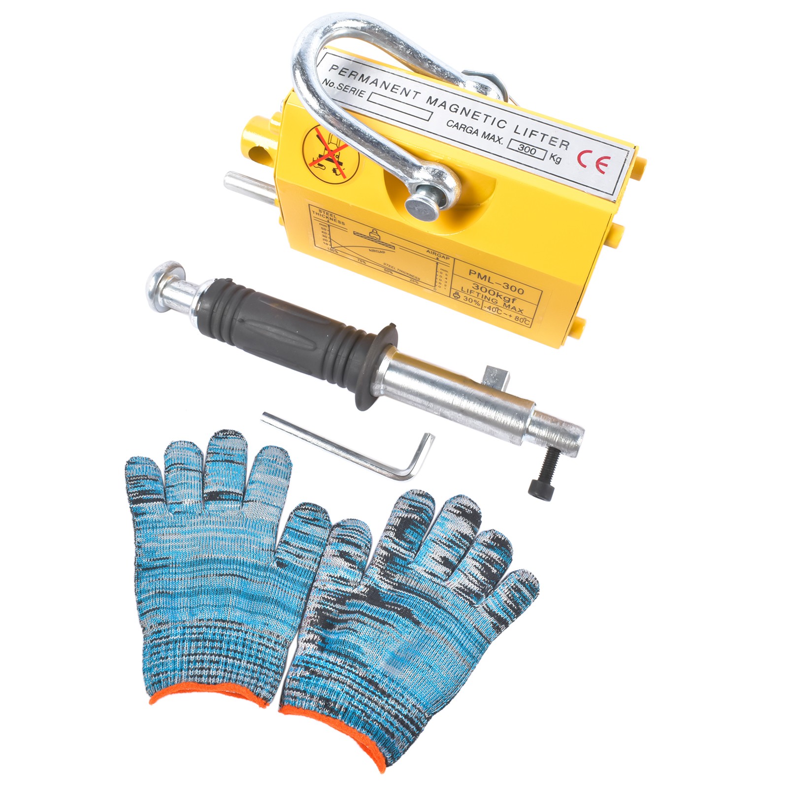 2200 / 880 / 660 lbs Permanent Magnetic Lifter Lifting Magnet 2.5 Safety Factor