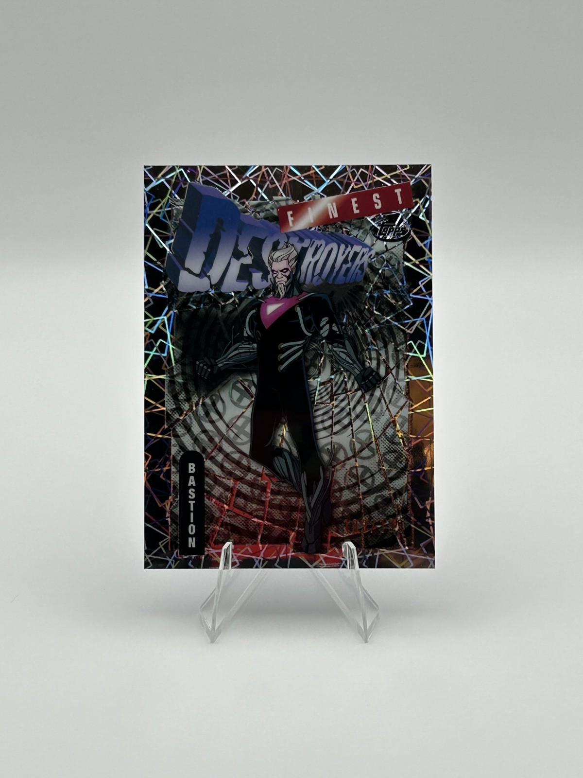 2025 Topps Finest X-Men '97 Bastion #50 Laser Refractor /199 Omega