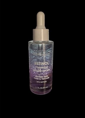 Global Beauty Care Retinol Peptides Renewing Double Serum 1.7 fl oz Face