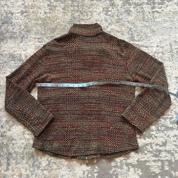 VTG tweed pattern full Zip jacket fall autumn fun… - image 6