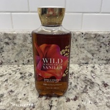 Bath  Body Works WILD MADAGASCAR VANILLA Hair Body Wash Shower Gel 10oz NEW