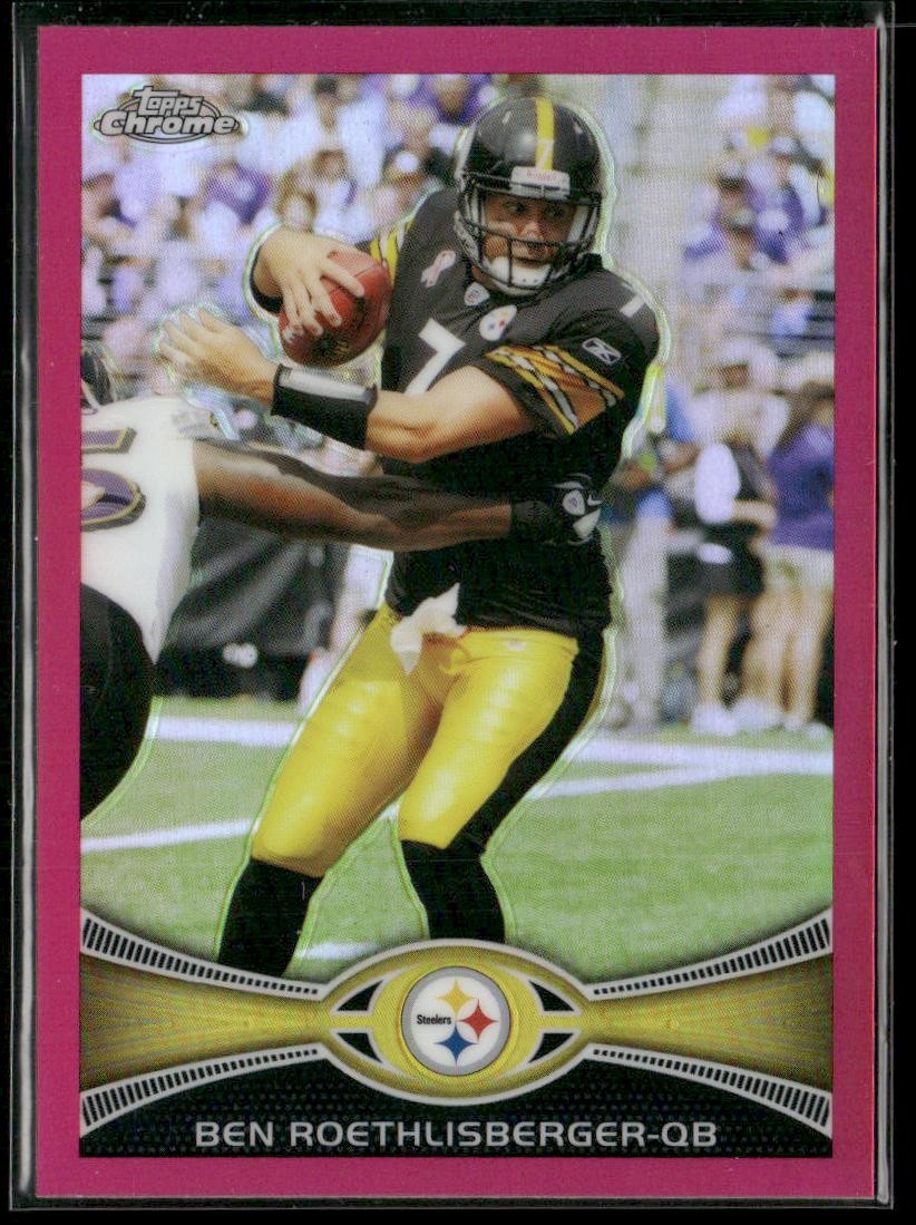2012 Topps Chrome Ben Roethlisberger #182 Pink Refractor /399 Steelers