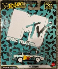 2025 Hot Wheels Premium Pop Culture MTV '84 Corvette , Free Shipping !