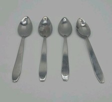 Serrated Grapefruit Spoons Lot of 6 by 6  L-1 1/8"W Stainless Steel Flatware  M