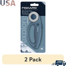 45mm Rotary Cutter 2 Pack Ergonomic Loop Handle Fabric Vinyl Felt Cutting Tool