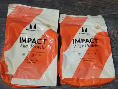 Myprotein Impact Whey Protein Powder, 2.2 Lbs. (vanilla Ice Cream) 4/2027 2 Pack