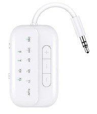 Bluetooth Transmitter Receiver, 2-in-1 V5.3 Wireless Adapter for Airplane, TV