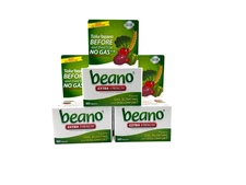 3 Pack-Beano Extra Strength Food Enzyme Diet. Supplement Tabs 100 Each-Exp 12/26