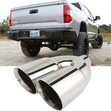 4 To 6 Dual Slant Cut High-flow Car Exhaust Tip Tail Throat For Toyota Tundra