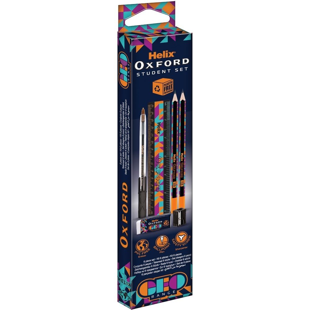 Helix Oxford Geo Orange Student Set