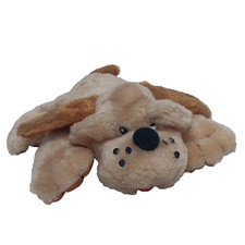 Prestigious Toys Hound Dog Plush Laying Flat Stuffed Puppy Wrinkle Face Satin