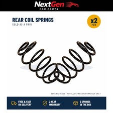 Rear Coil Spring Pair for Citroen C1 II pa Ps 2014 to 2021