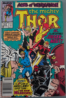 MIGHTY THOR #400-460 (1989) NEAR FULL RUN! 53 ISH!! 1ST NEW WARRIORS! 412! 459!