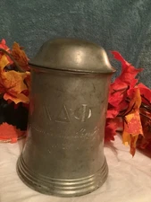 Antique Pewter Lidded Mug From Rutgers University~Dated 1928