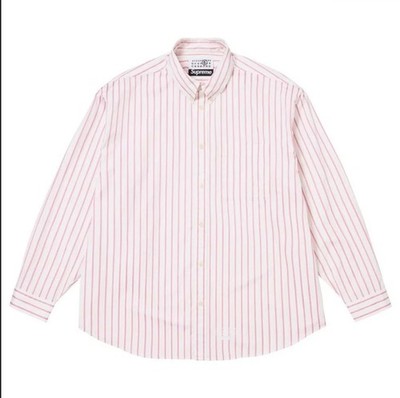 Supreme®/MM6 Maison Margiela ストライプシャツ S Supreme MM6 Maison Margiela Stripe Shirt WhitePink Size Medium M