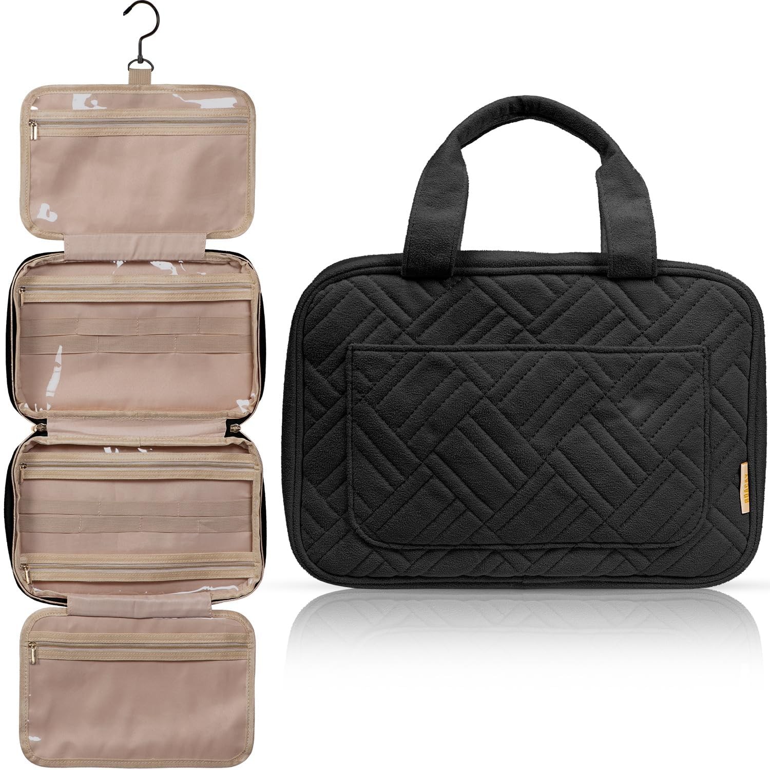 Hanging Travel Toiletry Bag for Women Makeup Bathroom & Shower Organizer Kit