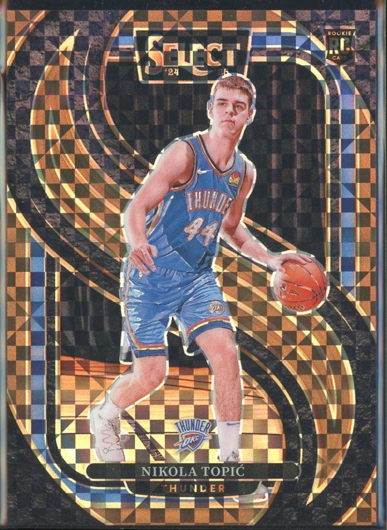 2024 Select Bronze Checker Prizm #171 NIKOLA TOPIC RC Thunder /49