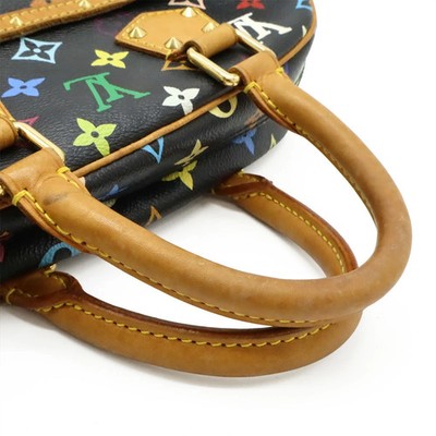 Louis Vuitton LV Monogram Multicolor Trouville Hand Bag Noir Black