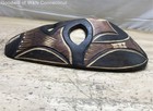Unsigned Hand-Carved Wooden Tribal Mask Wall Plaque 13x8 Inches Ethnic Folk Art — photo 2
