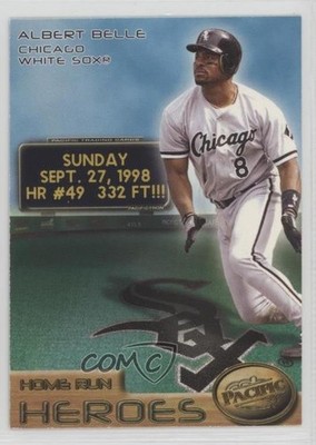 1998 Pacific Home Run Heroes Albert Belle #5 6z2