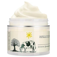 Beef Tallow Balm for Skin Whipped Natural Face Body Moisturizer